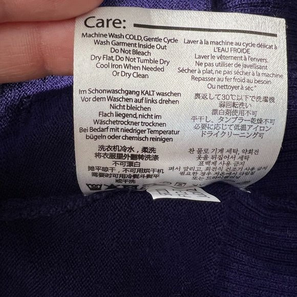 Smartwool Sweater Jacket Womens XS Purple 100% Merino Wool Full Zip Repair - Picture 13 of 14